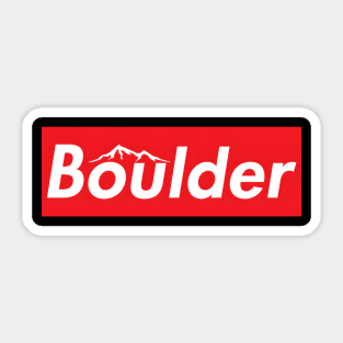 Boulder Colorado Mountains Skiing Snowboarding Ski Hiking Sticker
